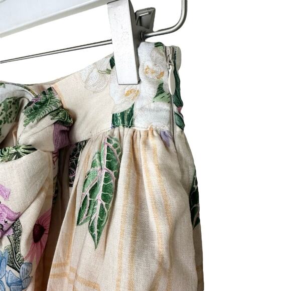 A loves A Bow Floral Midi A-Line Skirt NWOT Size XS/S - Picture 5 of 6